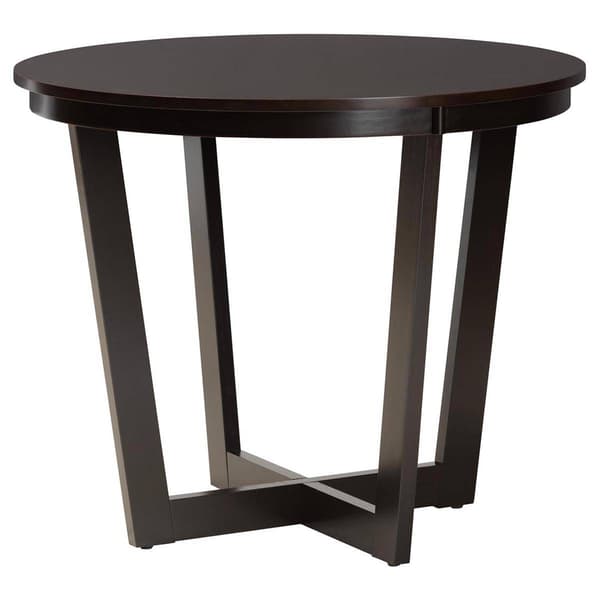 Baxton Studio Selby Modern Dark Brown Wood 5pc. Dining Set