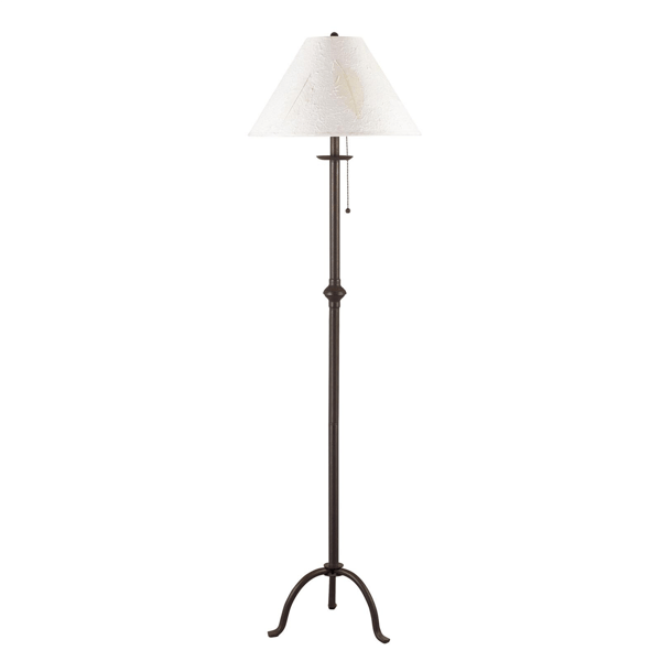HomeRoots 57in. Traditional Shape Floor Lamp with Empire Shade - image 