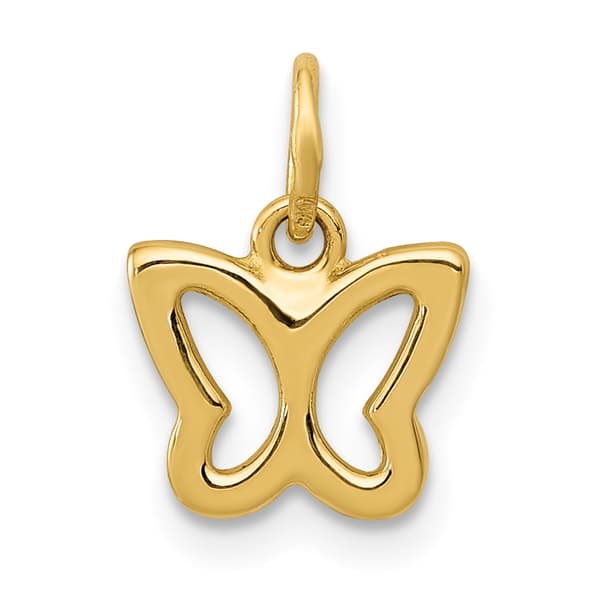 Gold Classics(tm) 14kt. Gold Polished Butterfly Pendant - image 