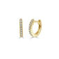 Diamond Classics(tm) 14kt. Gold Diamond Hoop Earrings - image 1