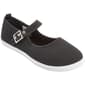 Womens Ashley Blue Mary Jane Canvas Slip On Flats - image 2