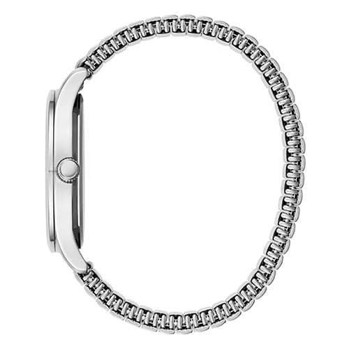 Mens Caravelle Silver Tone Expansion Band Watch - 43B161