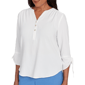 Petite Alfred Dunner Business As Usual 3/4 Tie Sleeve Blouse - image 5