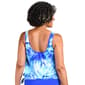 Womens Maxine Pacific Palms Banded Blouson Tankini Swim Top - image 2