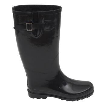 Womens Fifth & Luxe Tall Faux Fur Lined Rain Boots - Black - Boscov's