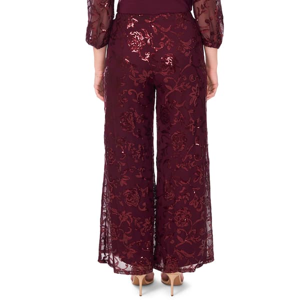 Petite MSK Sequin Mesh Palazzo Pants