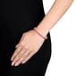 Sophia B 12ctw. Created Pink Sapphire Gold Plated Link Bracelet - image 4