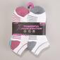 Womens Powerful Acceleration 6pk. Stripe Low Cut Socks - image 1