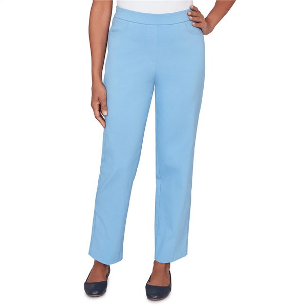 Petites Alfred Dunner St. Augustine Tailored Stretch Front Pocke - image 