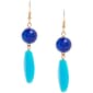 Ashley Cooper(tm) Blue Beaded Turquoise Drop Earrings - image 1