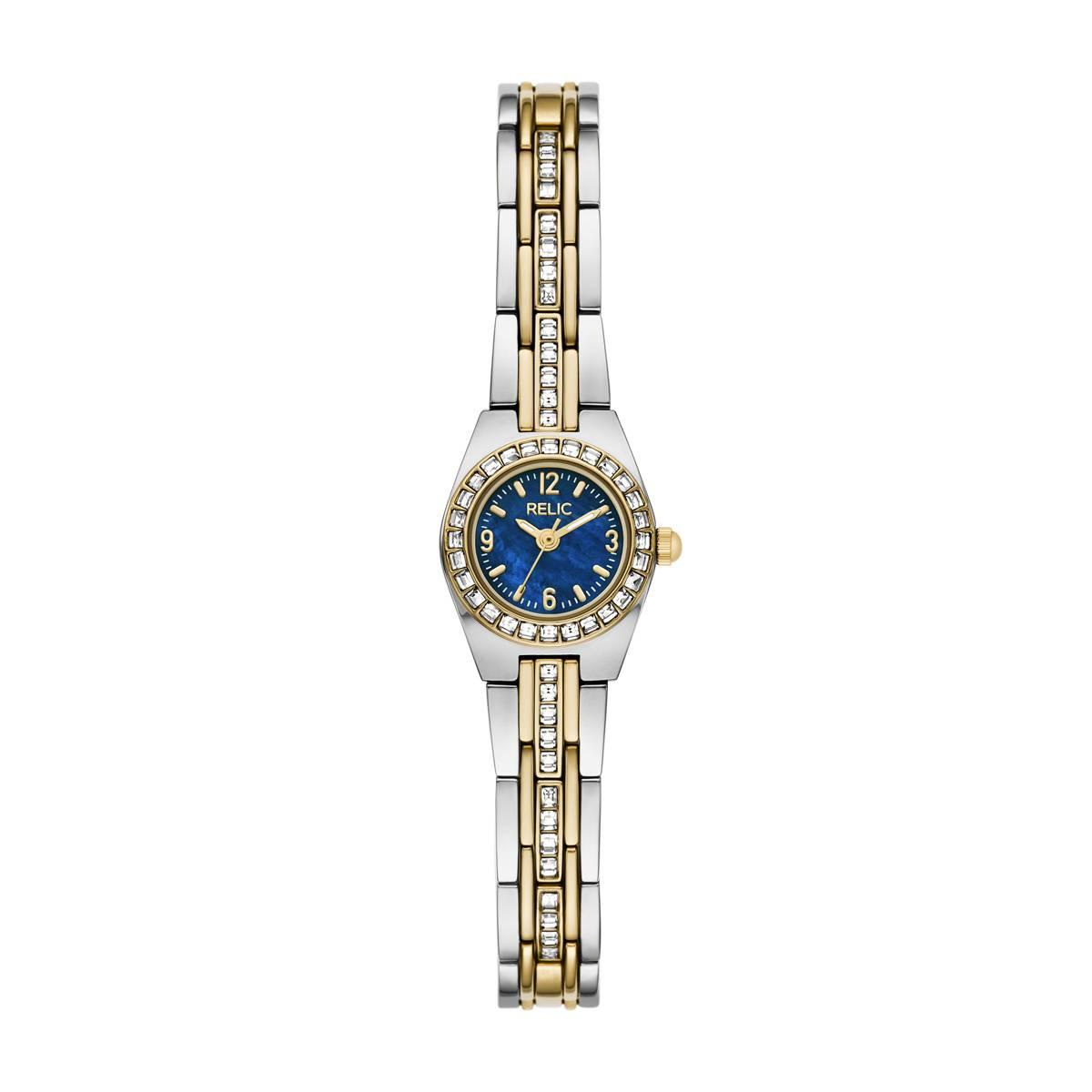Womens Relic Two-Tone Mother of  Pearl Watch - ZR12678