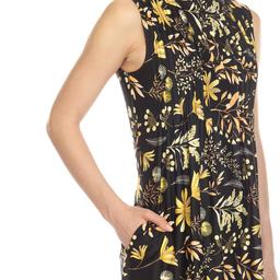 Plus Size White Mark Maternity Floral Sleeveless Tunic Top