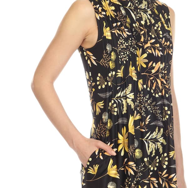 Plus Size White Mark Maternity Floral Sleeveless Tunic Top