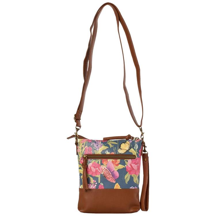 Stone Mountain Primo Floral North/South 3 Bagger - Denim/Tan