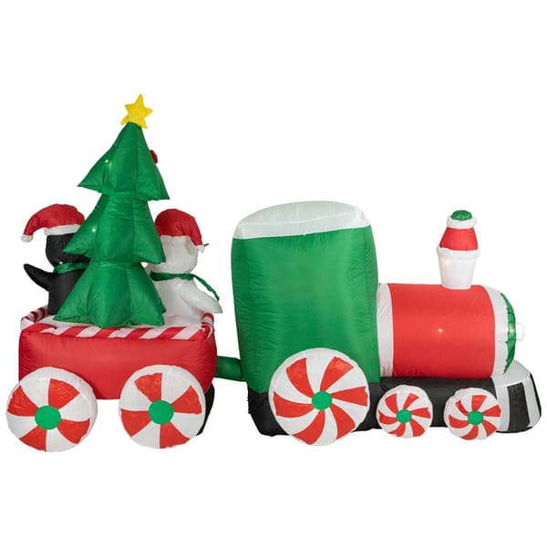 Northlight Seasonal 8ft. Inflatable Train Christmas Outdoor D&#233;cor