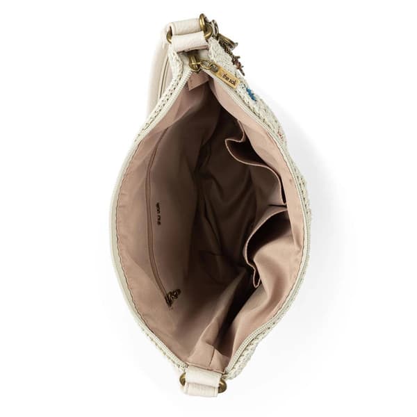 The Sak Lumi Crochet Crossbody - Natural Multi Flower
