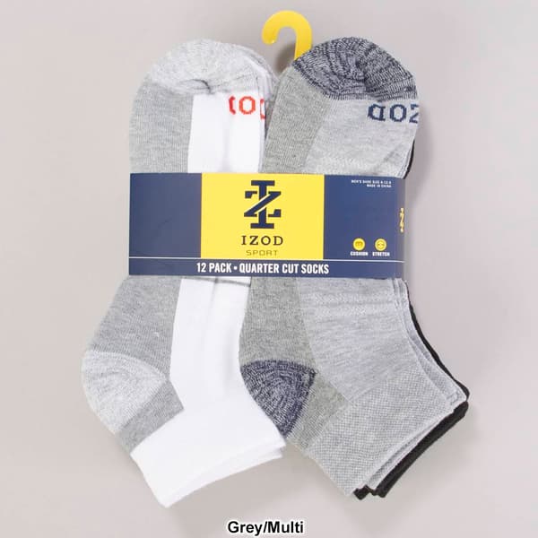 Mens IZOD&#174; 12pk. Athletic Quarter Socks