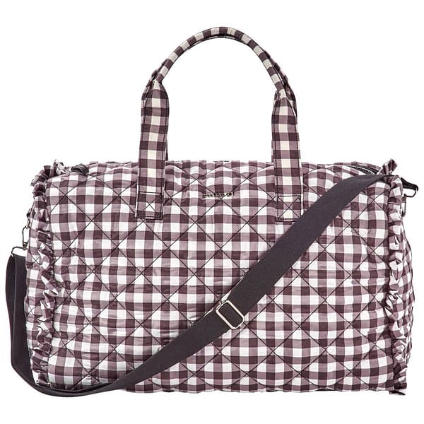 Madden Girl Quilted Cotton Weekender Tote - image 