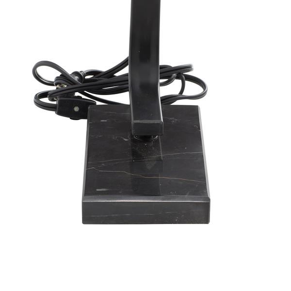 9th & Pike® Black Metal Traditional Table Lamp with Fabric Shade
