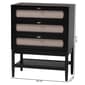 Baxton Studio Shirin Mid-Century Wood 3-Drawer Chest - image 10