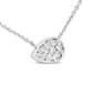 Haus of Brilliance 14kt. White Gold Diamond Teardrop Pendant - image 1