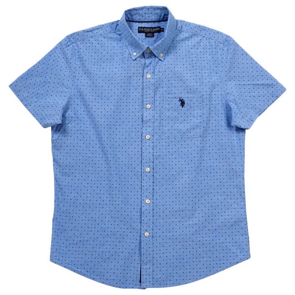Mens U.S. Polo Assn.(R) Woven Button Down Shirt - Dots - image 