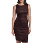 Womens Calvin Klein Sleeveless Crepe Solid Sunburst Sheath Dress - image 4