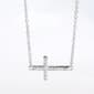 Diamond Classics&#40;tm&#41; 1/10ct Diamond Sterling Silver Cross Pendant - image 1