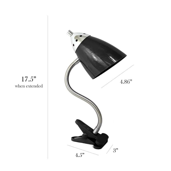 LimeLights Flossy Flexible Gooseneck Clip Light Desk Lamp