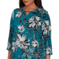 Womens Alfred Dunner Lake Champlain Floral Bead Neck Blouse - image 5