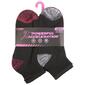 Womens Powerful Acceleration 6pk. Half Cushion Quarter Socks - image 1
