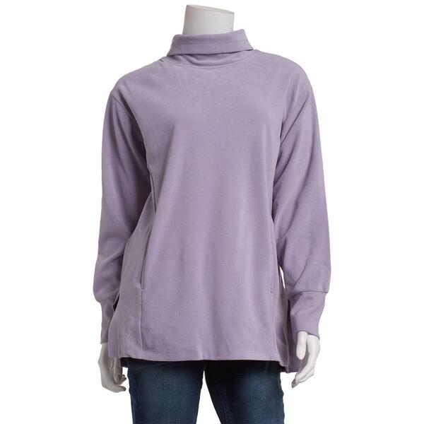 Womens RBX Plush Fleece Mock Neck Pullover Tunic - image 