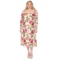 Plus Size White Mark Cold Shoulder 3/4 Sleeve Dress - image 1