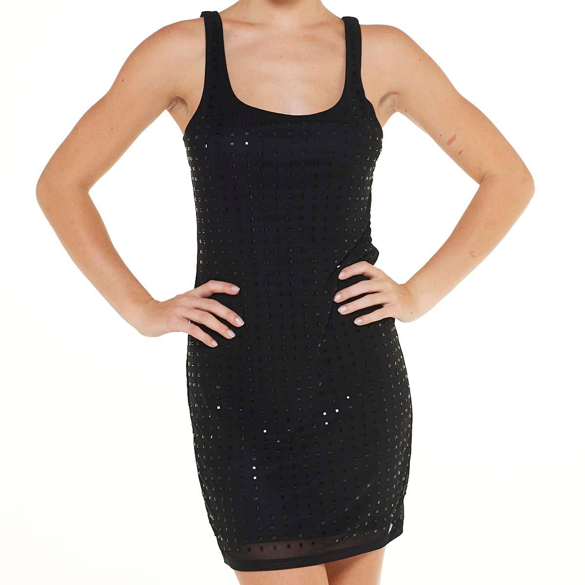 Juniors Madden Girl Rhinestudded Power Mesh Mini Sheath Dress