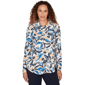 Womens Emaline Golden Nautica Long Sleeve Cowl Neck Hatchi Tunic - image 1