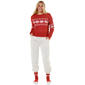 Juniors No Comment Mossy Fair Isle Crew Neck Sweater with Socks - image 4