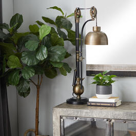 9th & Pike&#174; Black and Gold Metal Industrial Table Lamp