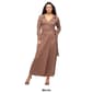 Womens 24/7 Comfort Apparel Comfortable Collared Wrap Maxi Dress - image 4