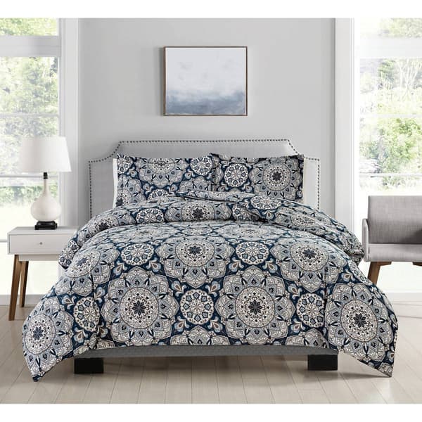 Bibb Home Alexander 4pc. Duvet & Down Alternative Comforter Set