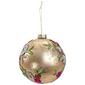 Northlight Seasonal 4.5in. Floral Applique Christmas Ornament - image 4