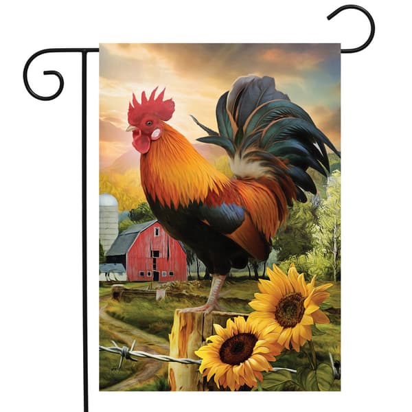 Briarwood Lane Fancy Rooster Garden Flag - image 