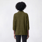 Womens Robert Louis 3/4 Sleeve Mock Neck Popcorn Sweater - image 1