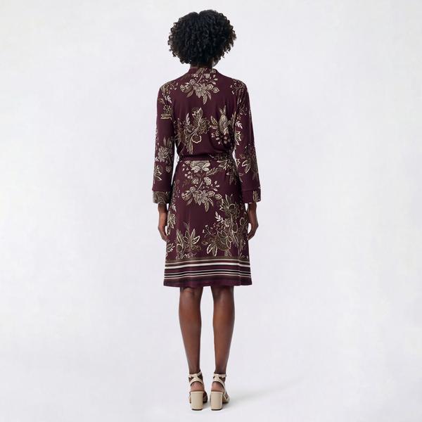 Womens Mlle Gabrielle 3/4 Sleeve Floral Crepe Sheath Dress