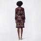 Womens Mlle Gabrielle 3/4 Sleeve Floral Crepe Sheath Dress - image 2