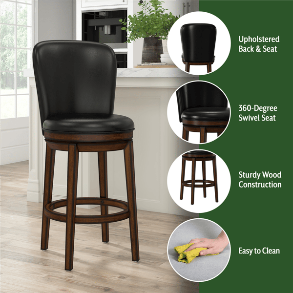 HH2 Home Victoria Swivel Bar Height  Stool
