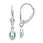 Gemstone Classics&#40;tm&#41; Aquamarine Leverback Earrings - image 1