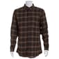 Mens Big & Tall Mountain Ridge Flannel Shirt - Chocolate/Sienna - image 2