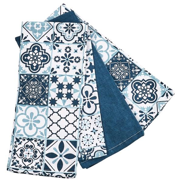 Celine''s Kitchen Tiles 3pk. Kitchen Towel Set - image 