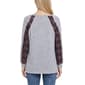 Womens NY Collection Long Sleeve Cheetah V Neck Hacci Sweater - image 2
