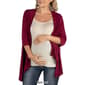 Plus Size 24/7 Comfort Apparel Elbow Sleeve Maternity Cardigan - image 9